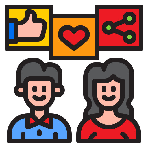 redes sociales icono gratis