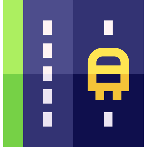 carril de autobús icono gratis