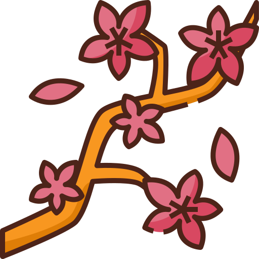 Cherry blossom Generic Outline Color icon