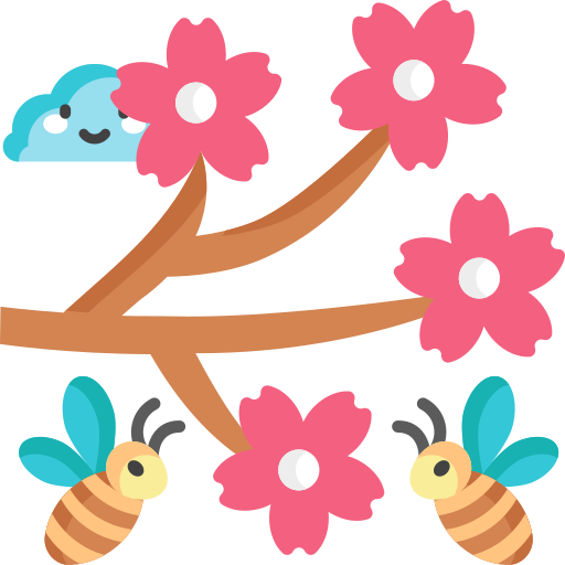 flor de cerezo icono gratis