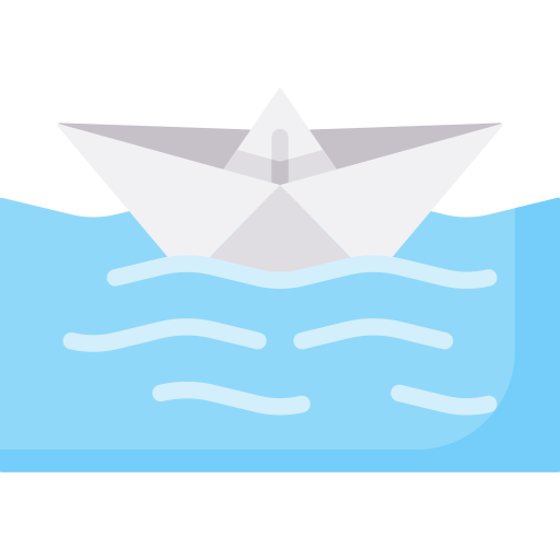 barco de papel icono gratis