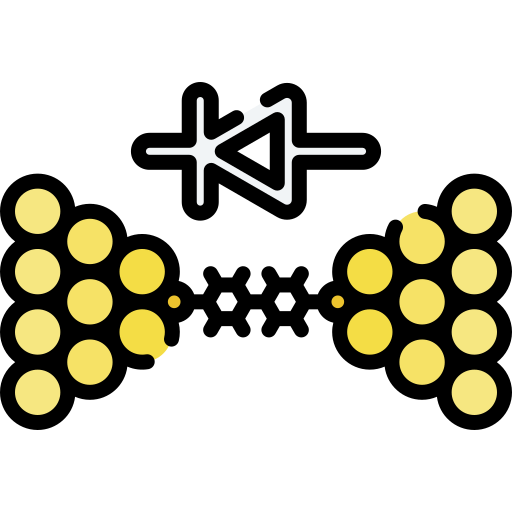 electrónica molecular icono gratis