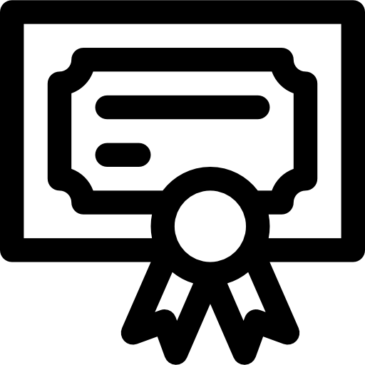 certificado icono gratis