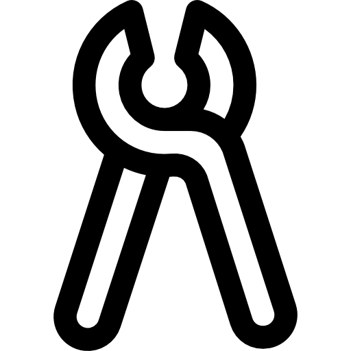 Pliers Basic Rounded Lineal icon