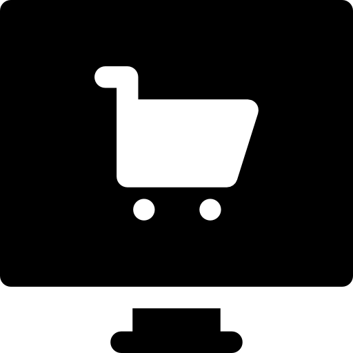 las compras en línea icono gratis