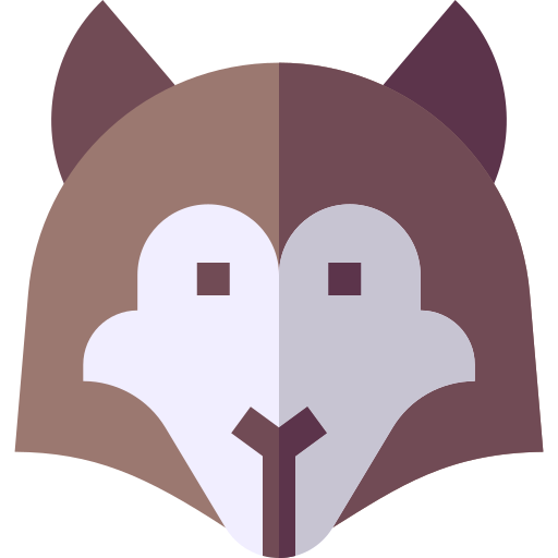 Wolf Basic Straight Flat icon