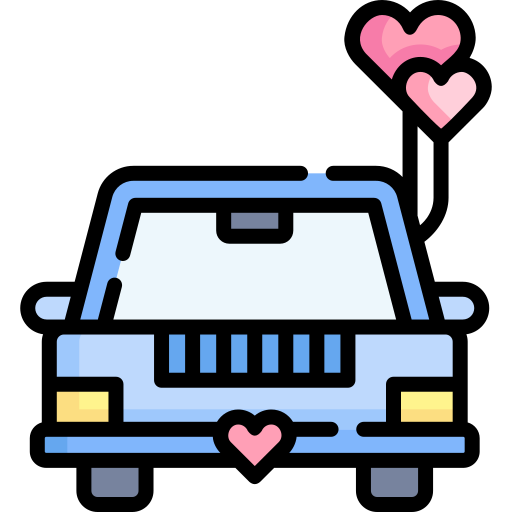 carro de casamento grátis ícone carro de casamento grátis ícone
