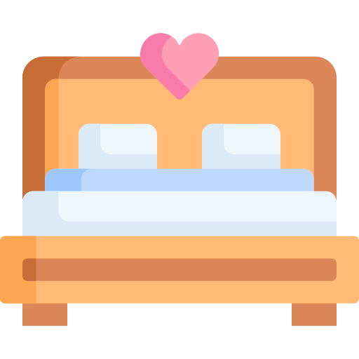 cama matrimonial icono gratis