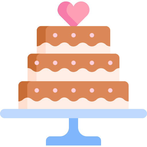 pastel de boda icono gratis