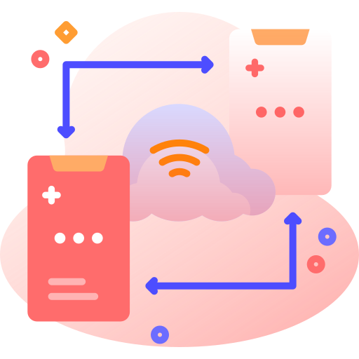 sincronización en la nube icono gratis