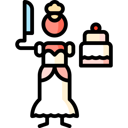 pastel de boda icono gratis