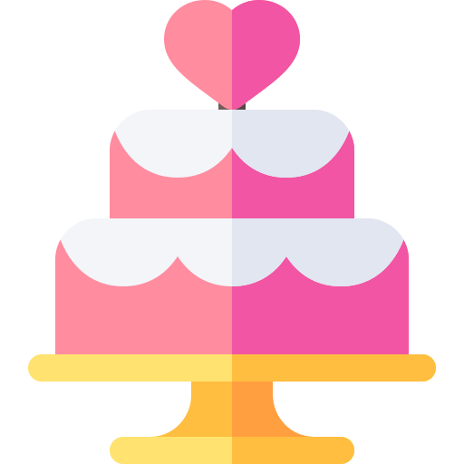 pastel de boda icono gratis