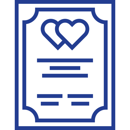 Marriage Certificate Free Love And Romance Icons 8285