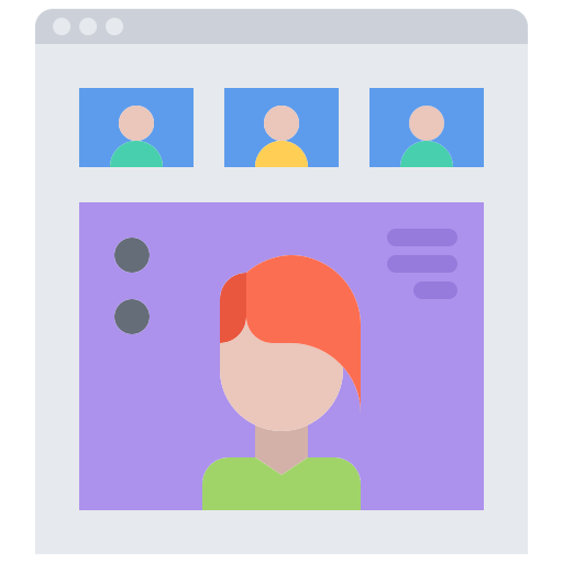 video conferencia icono gratis