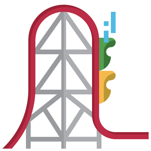 Roller coaster free icon