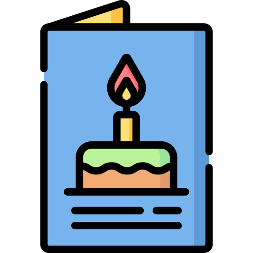 carte d'anniversaire Icône gratuit carte d'anniversaire Icône gratuit