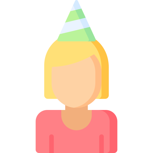 cumpleañera icono gratis