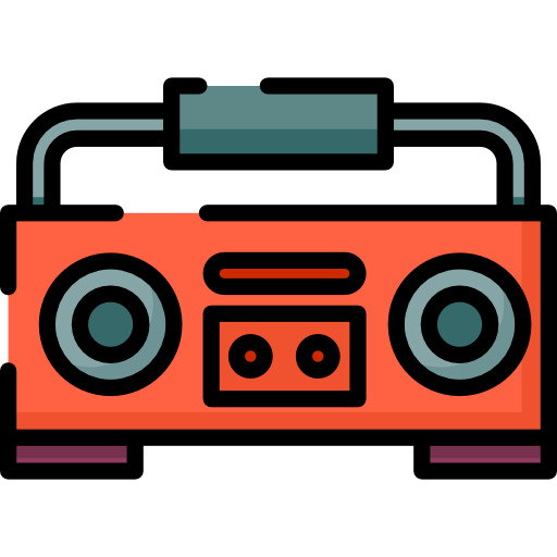 Radio cassette - Free music icons