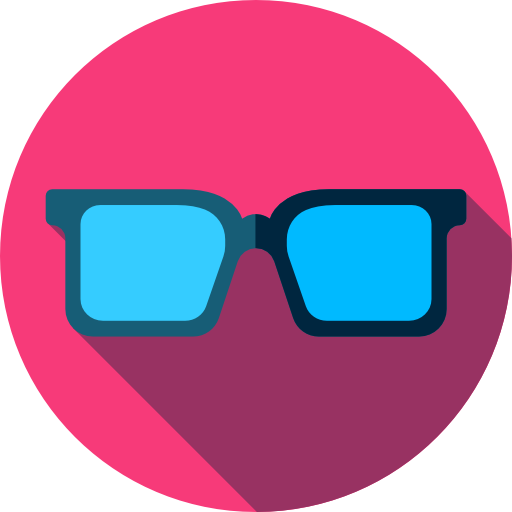 Sunglasses Flat Circular Flat icon