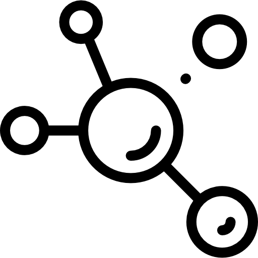 Molecule Detailed Rounded Lineal icon