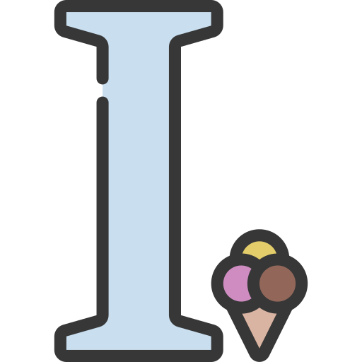 letra i icono gratis