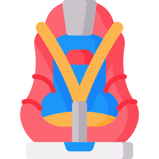 asiento de coche de bebé icono gratis