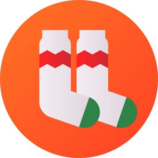 Socks Flat Circular Gradient icon