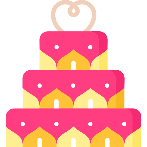 pastel de boda icono gratis