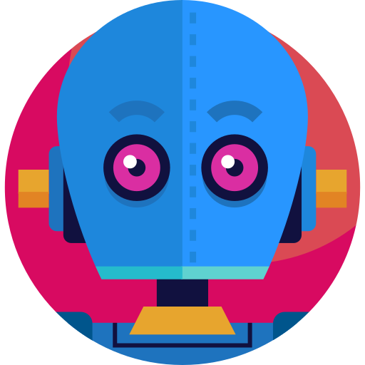 Robot Detailed Flat Circular Flat icon