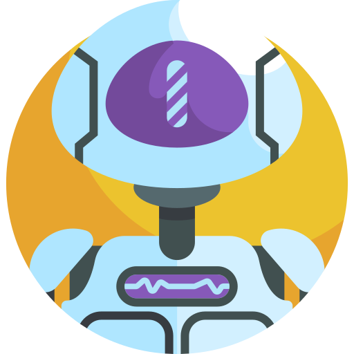 Robot Detailed Flat Circular Flat icon