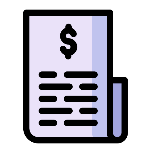 Invoice Generic Outline Color icon