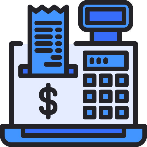 caja registradora icono gratis