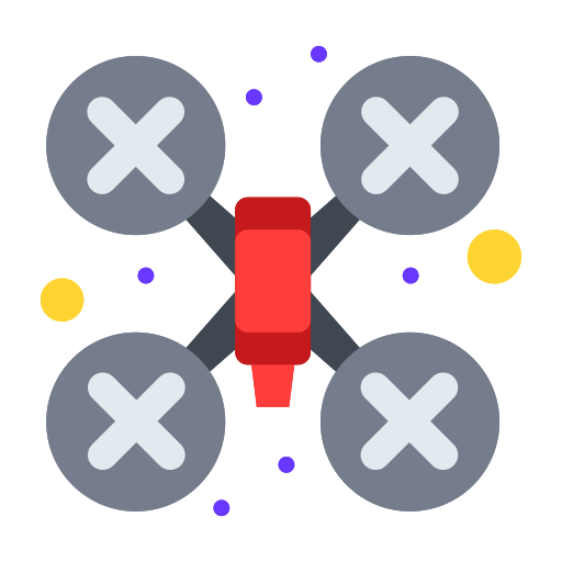 drone con cámara icono gratis