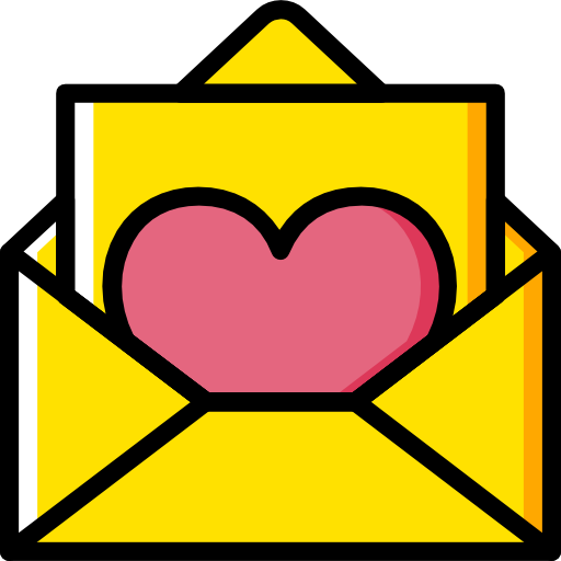 carta de amor icono gratis