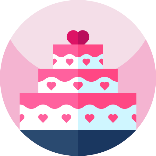 pastel de boda icono gratis