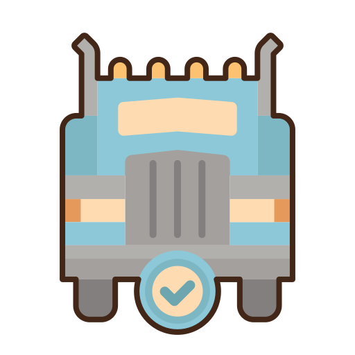 camión en movimiento icono gratis