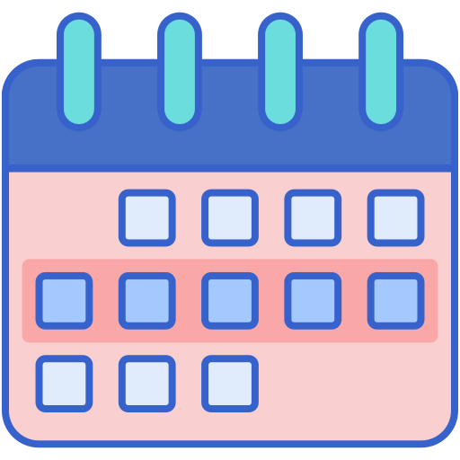 Weekly calendar free icon