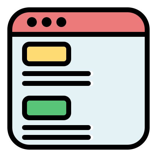 Landing page Generic Outline Color icon