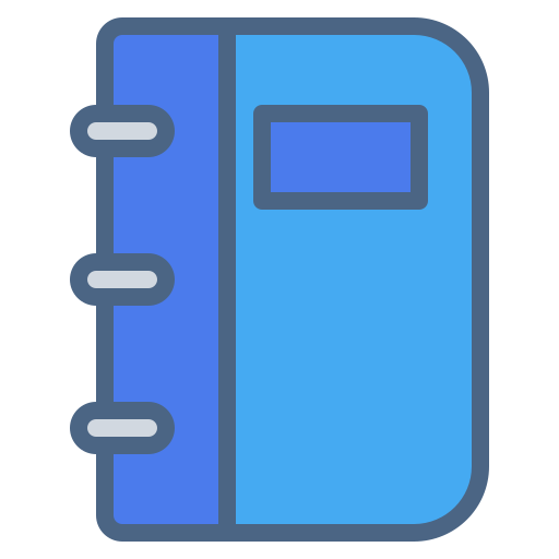 Book Generic Outline Color icon