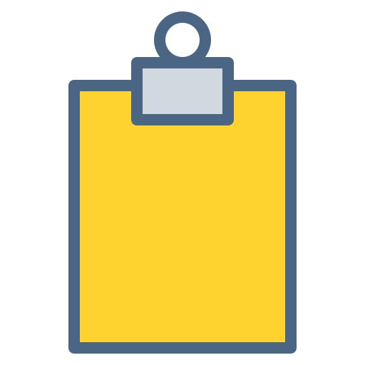 Clipboard Generic Outline Color icon