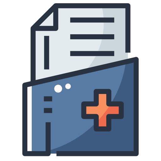 expediente médico icono gratis