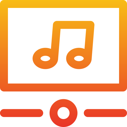 Music player Generic Gradient icon