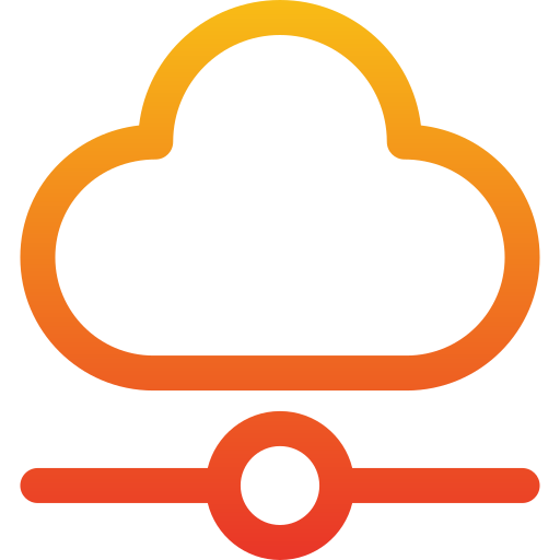 Cloud server Generic Gradient icon