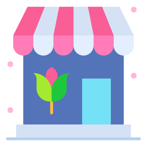 tienda de flores icono gratis