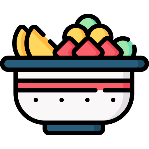 tazón de frutas icono gratis