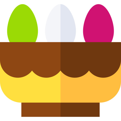 huevos de pascua icono gratis