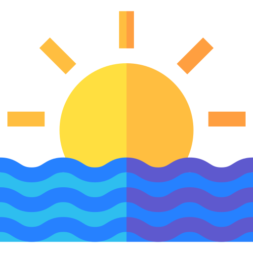 Sunrise Basic Straight Flat icon