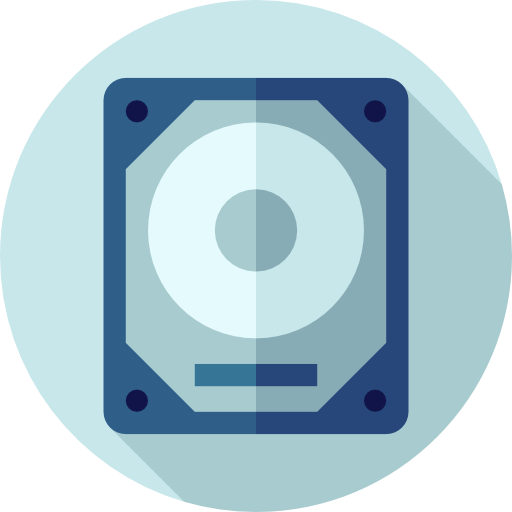 Hard drive free icon