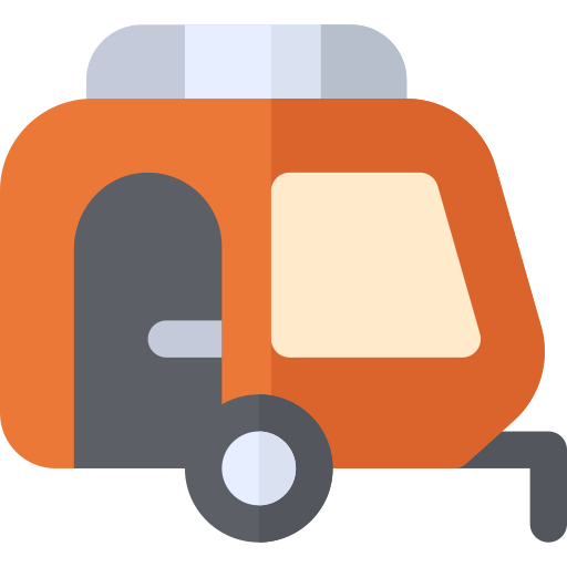 Caravan Basic Rounded Flat icon