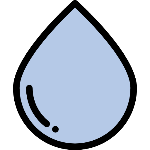 Water drop Detailed Rounded Lineal color icon